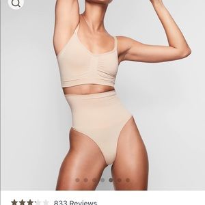 SKIMS CORE CONTROL THONG - CLAY - SM/M